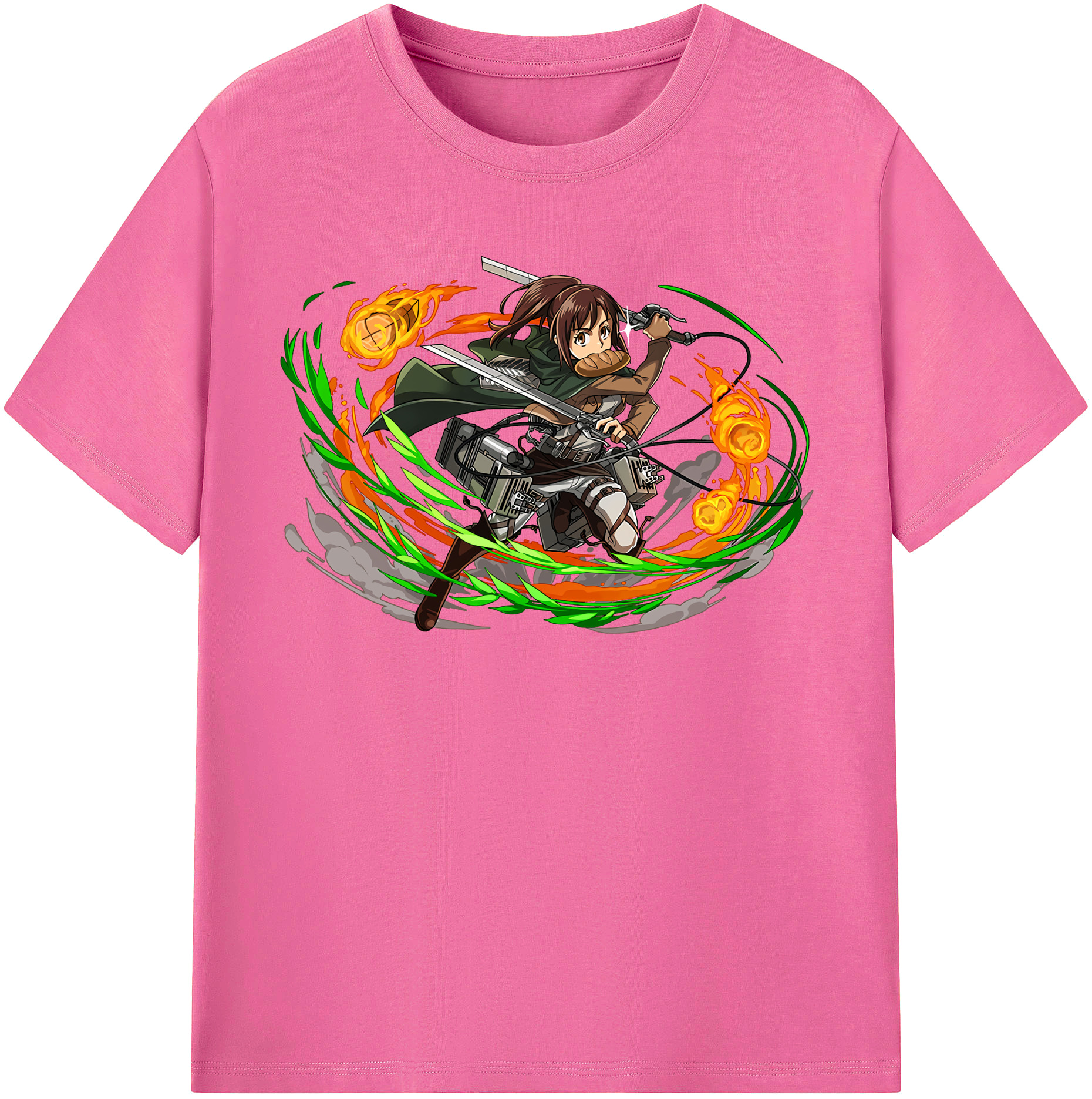 （画像用） 進撃の巨人 サシャ·ブラウス Attack on Titan Sasha Blaus レディースカジュアルプリントTシャツ（綿100％）